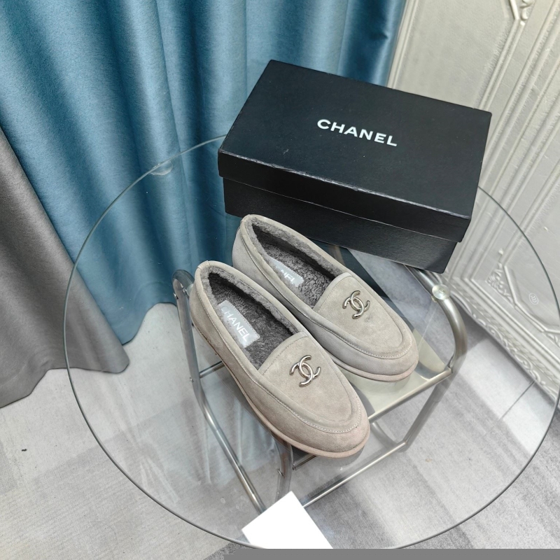 Ch*el leather shoes